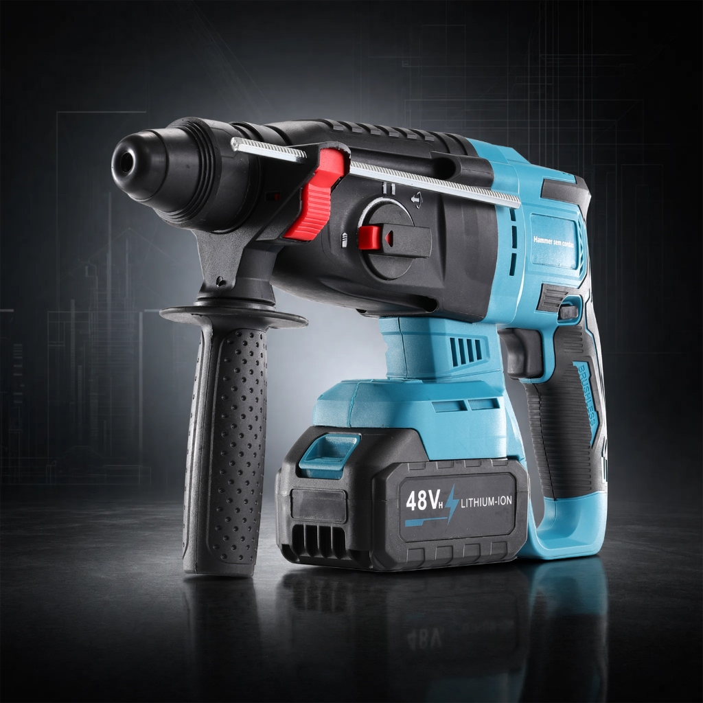 Martelete Perfurador Rompedor tipo 26 de impacto | Disponível em versão bateria de lítio 48V e modelo com fio 127V/220V