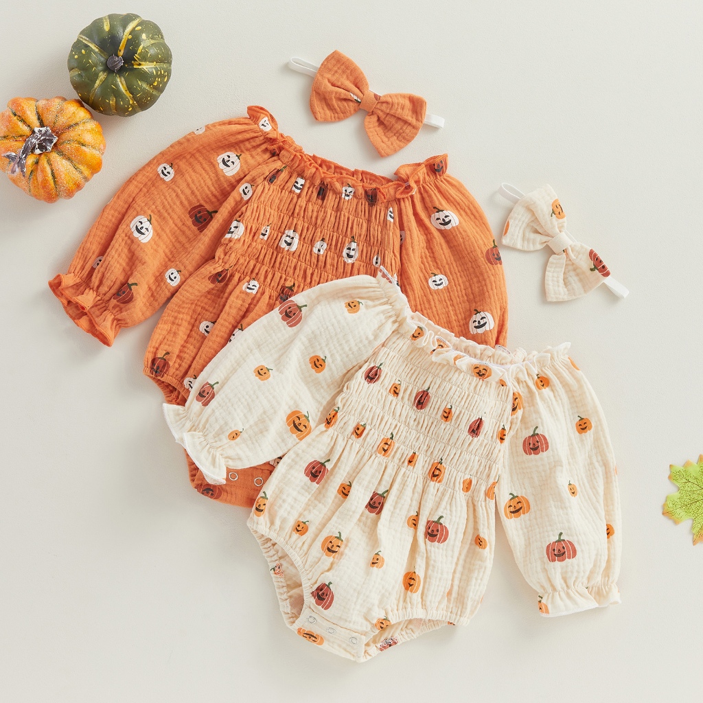 Roupa De Outono Para Bebês Meninas De 0 A 24 Meses , Macacão De Manga Comprida Com Estampa De Sol E Babados Gola Canoa +