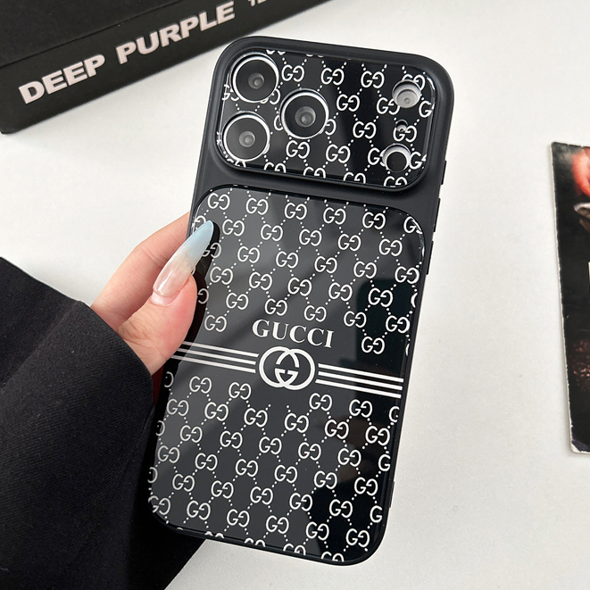 Etiqueta De Marca De Moda Pintada Capa Acrílica De Silicone Para iPhone 17 16 15 14 13 Pro Max