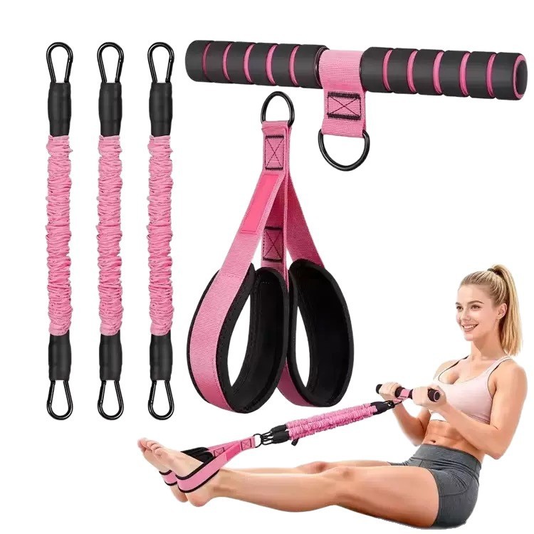 extensor elástico completo multiuso treino abdominal braço e pernas fitness casa