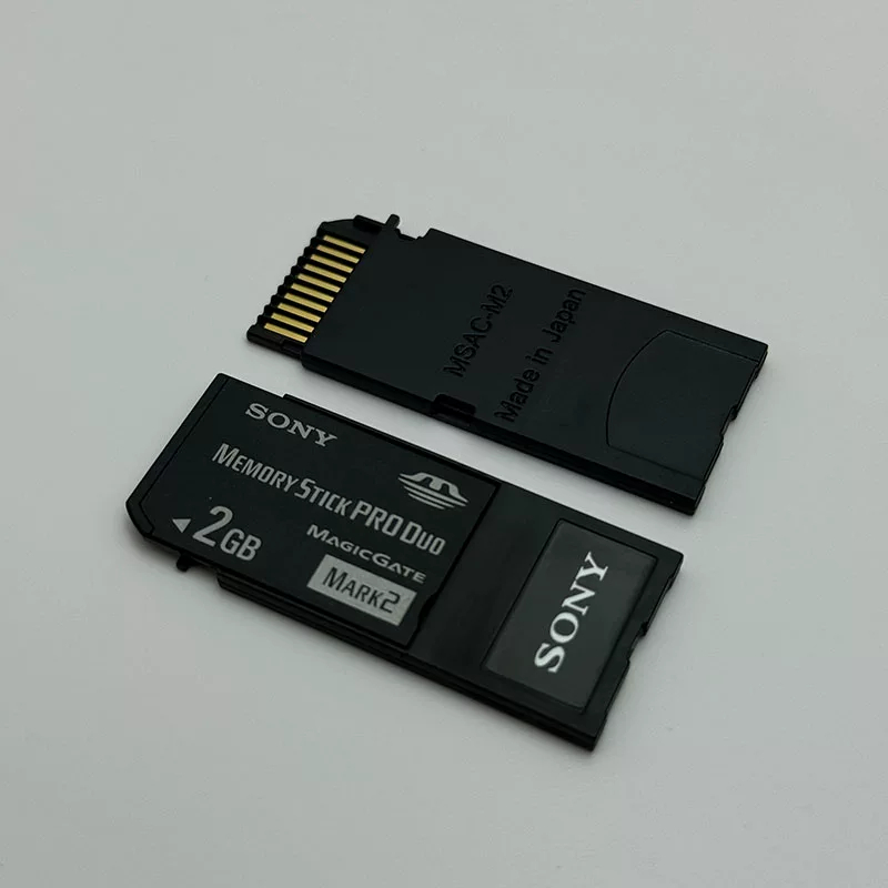 Original Sony Memory Stick Long Stick 1G/2G Cartão MS Pro Câmera Antiga P8/10 F828/P72/73 Memória