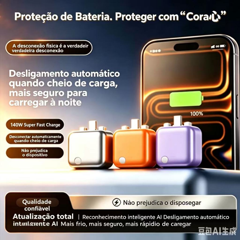 [Escolha De Várias Cores] Proteção Contra Sobrecarga Do Separador De Bateria De Carga Total Tipo C 140 W , Corte Automát