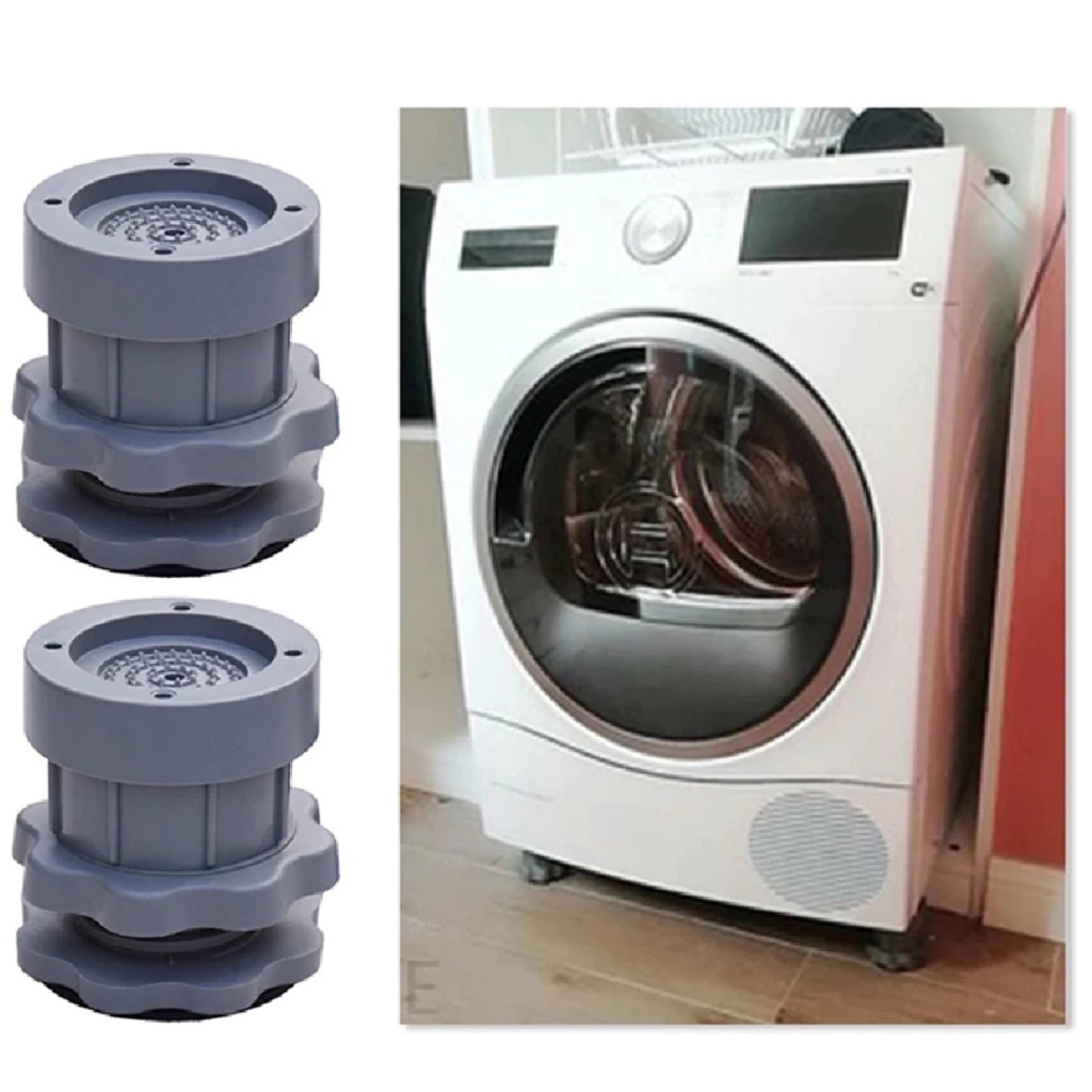 4pcs Suporte Pé Nivelador Anti-Ruído Ajustável Rosqueável Maquina de Lavar Lava Louças Geladeira
