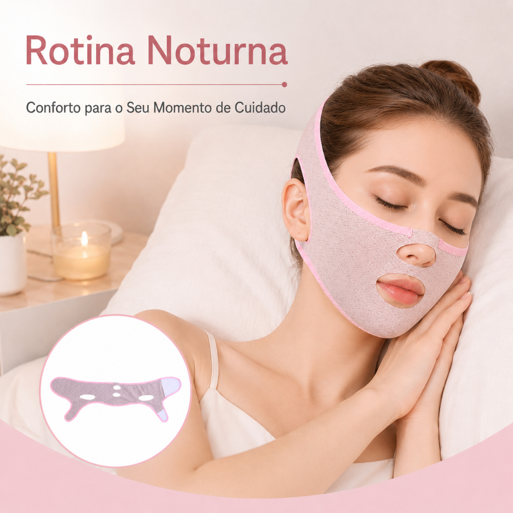 a Máscara Tridimensional De Emagrecimento Facial 3D Levanta Instantaneamente O Rosto V , Remove Queixo Duplo , Aperta As