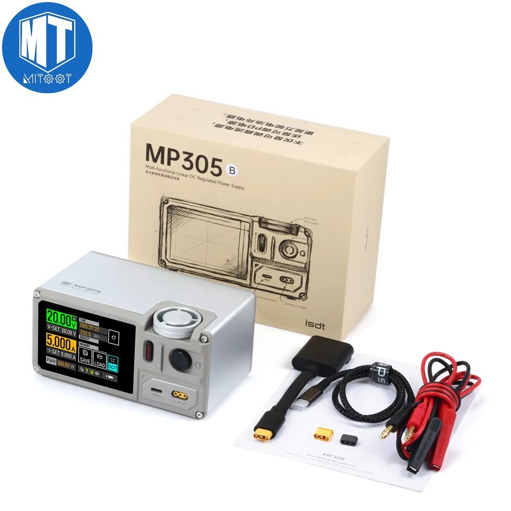 Fonte De Alimentação DC Linear Programável Ajustável ISDT Esther MP305B APP Com Tela De Toque De 2.8 " Para RC