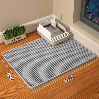 MIW Tapete Coletor de Areia para Gato em Eva Dupla Camada 55x75cm Lavável Higiênico Anti …