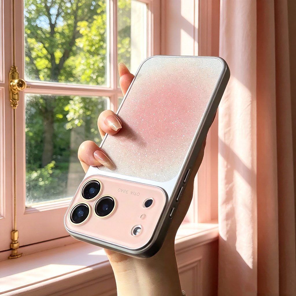 Capa De Proteção De Lente Brilhante Para iPhone 17 AIR 16 PLUS 15 14 13 12 Pro Max CaseSparkly Bling Painel Traseiro Tel