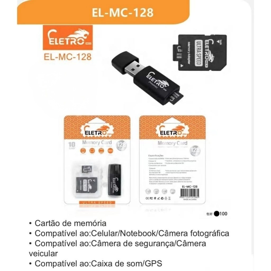Cartão De Memória Eletrônico De 4 Gb E 8 , Compatível Com Telefones Celulares , Câmeras Computadores