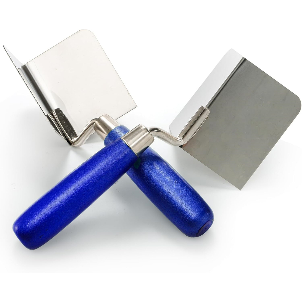 Desempenadeira de Aço Inox Quina + Canto Aço Inox Precisão Qualidade para Massa Corrida,damai