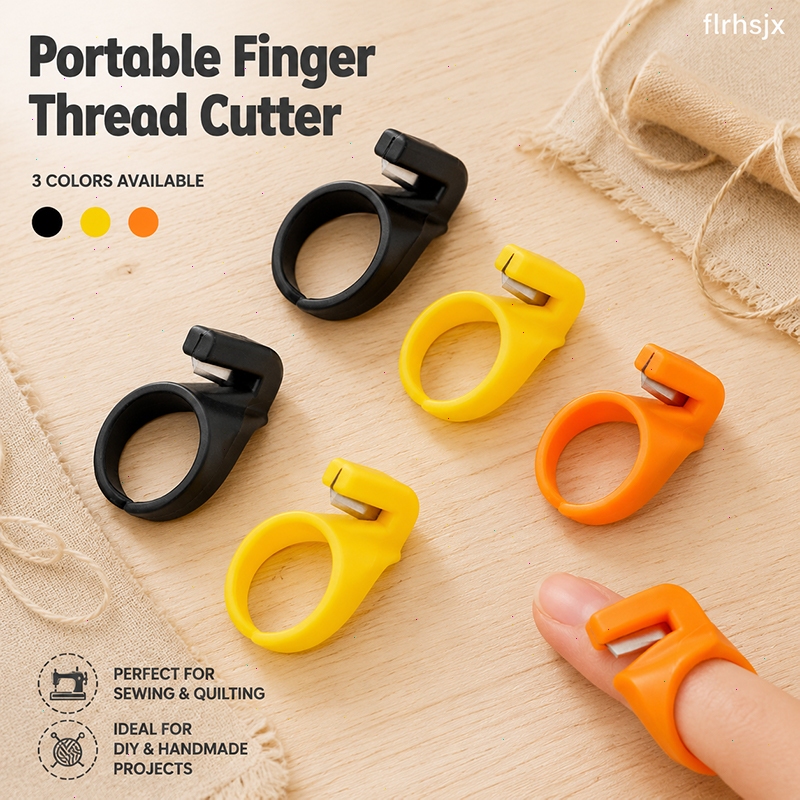 2/5/10pçs Cortador De Roscas De Costura Linha Anel Faca Ferramenta De Corte De Dedo Acessórios Para Bordados