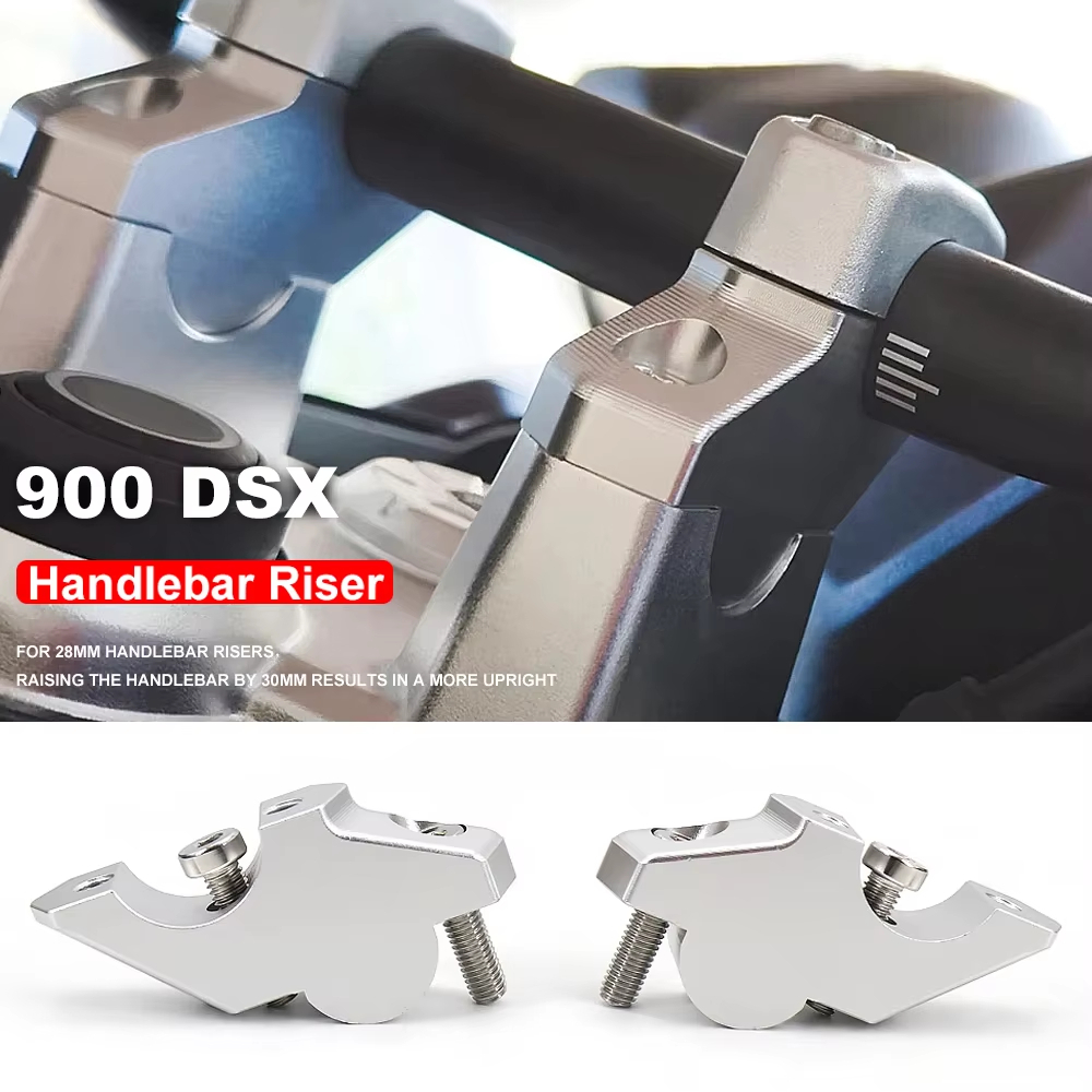 Novo Para Voge DS900X Acessórios Da Motocicleta Prata Guiador Riser Barra Montagem Alça Braçadeira 900 DSX DSX900 DS 900