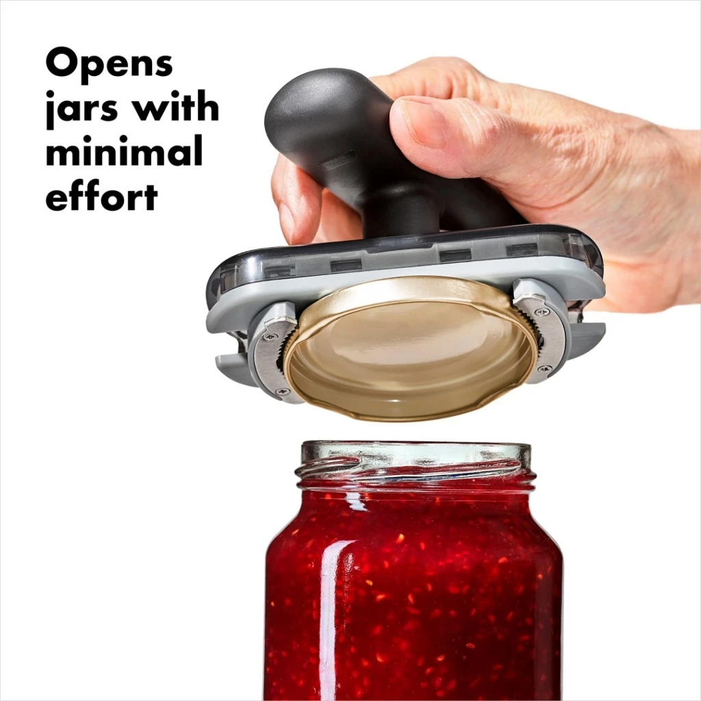 Abridor Pote Frasco Vidro Lata Tampa Conserva Manual Universal Ajustável Cozinha Abre Rápido Fácil Potes Vidro Conserva