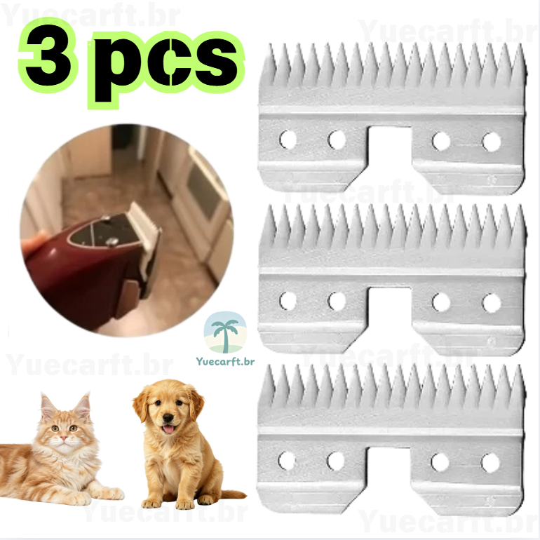 Kit 3 Lâmina de Cerâmica Cortante Tosa para Pet Shop
