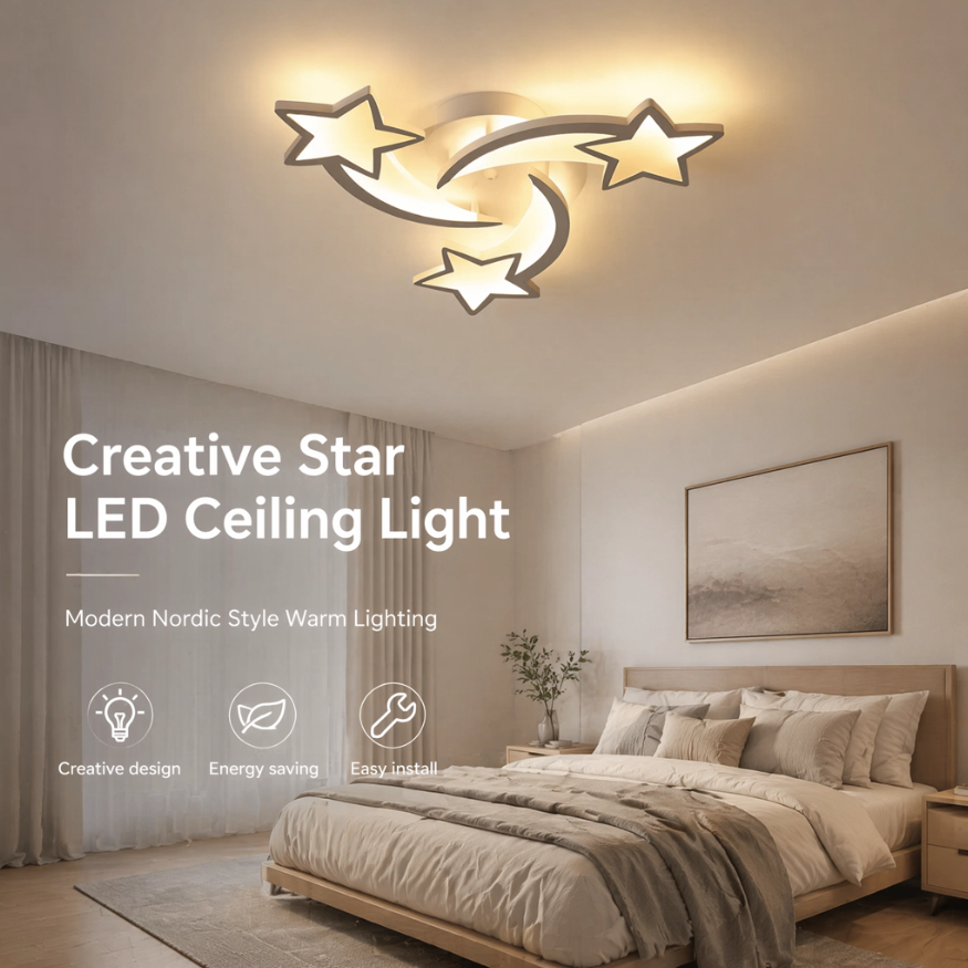 Borboleta De Controle Remoto LED Luminária 79CM Dupla Tensão 3 Cores Lustre Teto Plafon Para Sala Estar