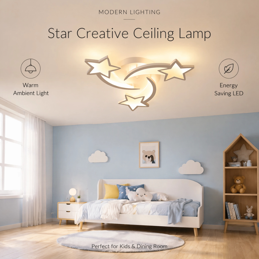 Controle Remoto LED Folha Luminária 78CM Dupla Tensão 3 Cores Lustre De Teto Plafon Para Sala Estar