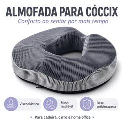 Almofada Ortopédica Anatômica Para Cóccix Hemorroidas Cadeira Gamer Home Office