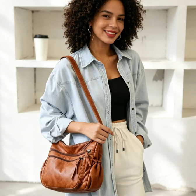 CHENXIAOHONG Bolsa de Ombro Transversal Feminina – Casual, Leve, Moderna, Ideal para Passeio, Trabalho e Uso Diário · foto 2