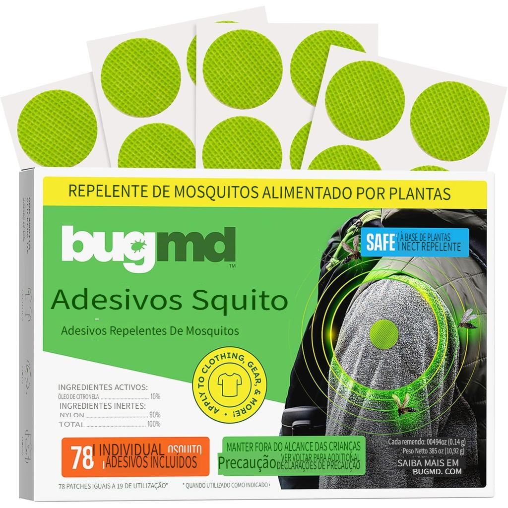 [Entrega 24 horas]Adesivos Repelentes de Mosquito– Citronela Natural, Sem DEET, Seguro para Crianças e Adultos