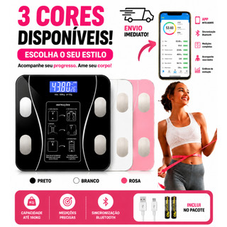 Balança Digital Medidora Corporal Bioimpedância balança digital corporal balança corporal…