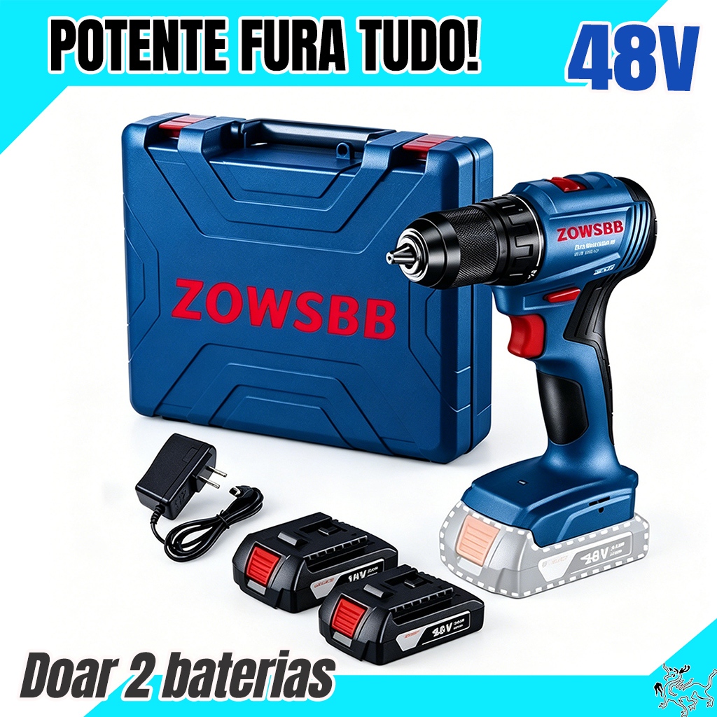 Profissional Furadeira parafusadeira furadeira de impacto 48v Genérica bosch GSR 185-li elétrica 2 Baterias