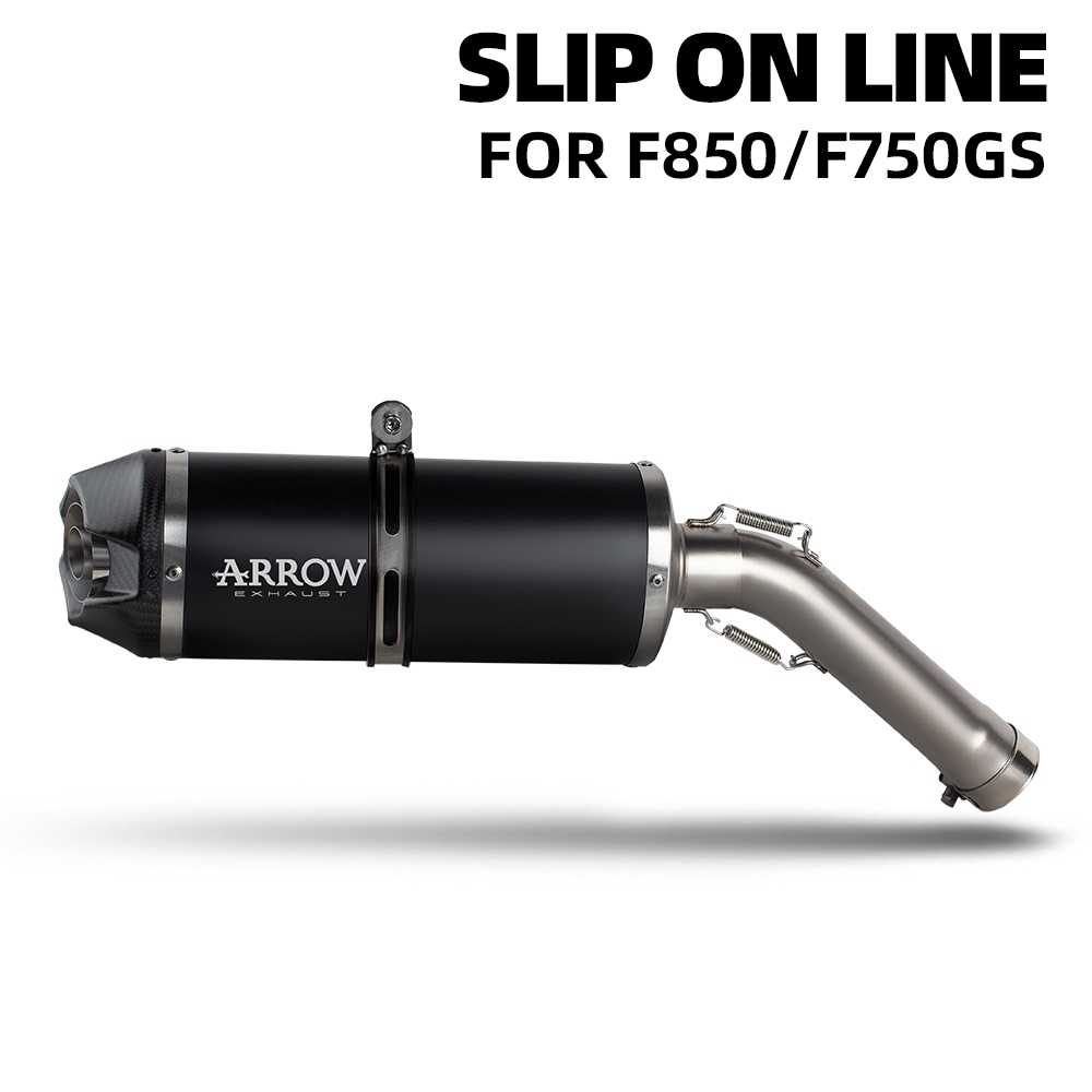 ARROW Adventure kit De Tubo De Escape De Motocicleta Deslizante Em Linha Para BMW F750GS F850GS F750 GS F850