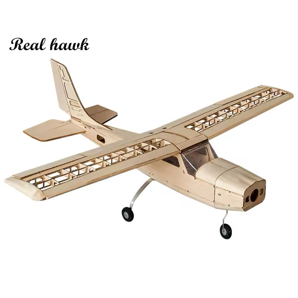 Avião Cessna 150 RC 960mm Balsa Corte Laser - Estrutura Leve Alta Precisão - Kit Montar ASA Fixa para Iniciantes