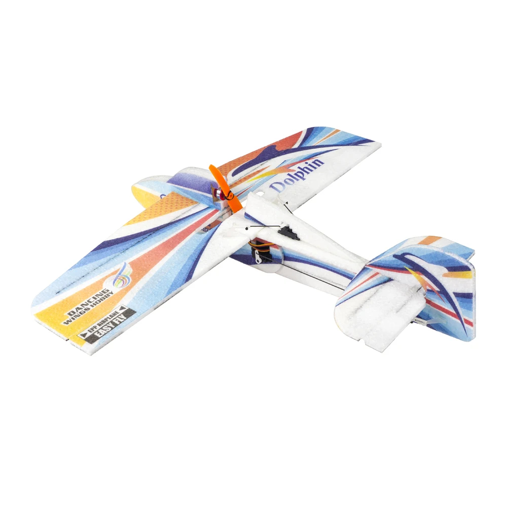 Avião RC Dolphin EPP 580mm - Kit Leve para Iniciantes Montagem Fáci Alta Resistência a Impactos Hobby ao Ar Live