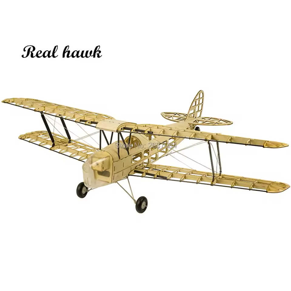 Kit Montagem Avião Balsa Tiger Moth 980mm De Havilland DH82a Modelo Escada Aeromodelismo