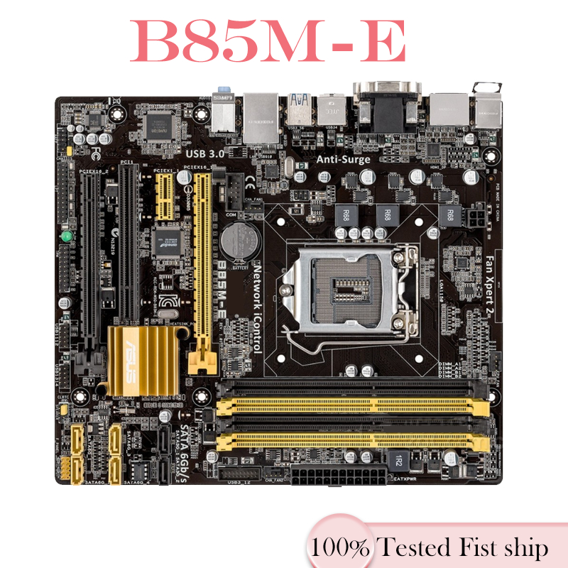 Para ASUS B85M-E Placa-Mãe B85 Mainboard Micro ATX 32GB HDMI PCI-E3.0 LGA 1150 DDR3 Testado OK