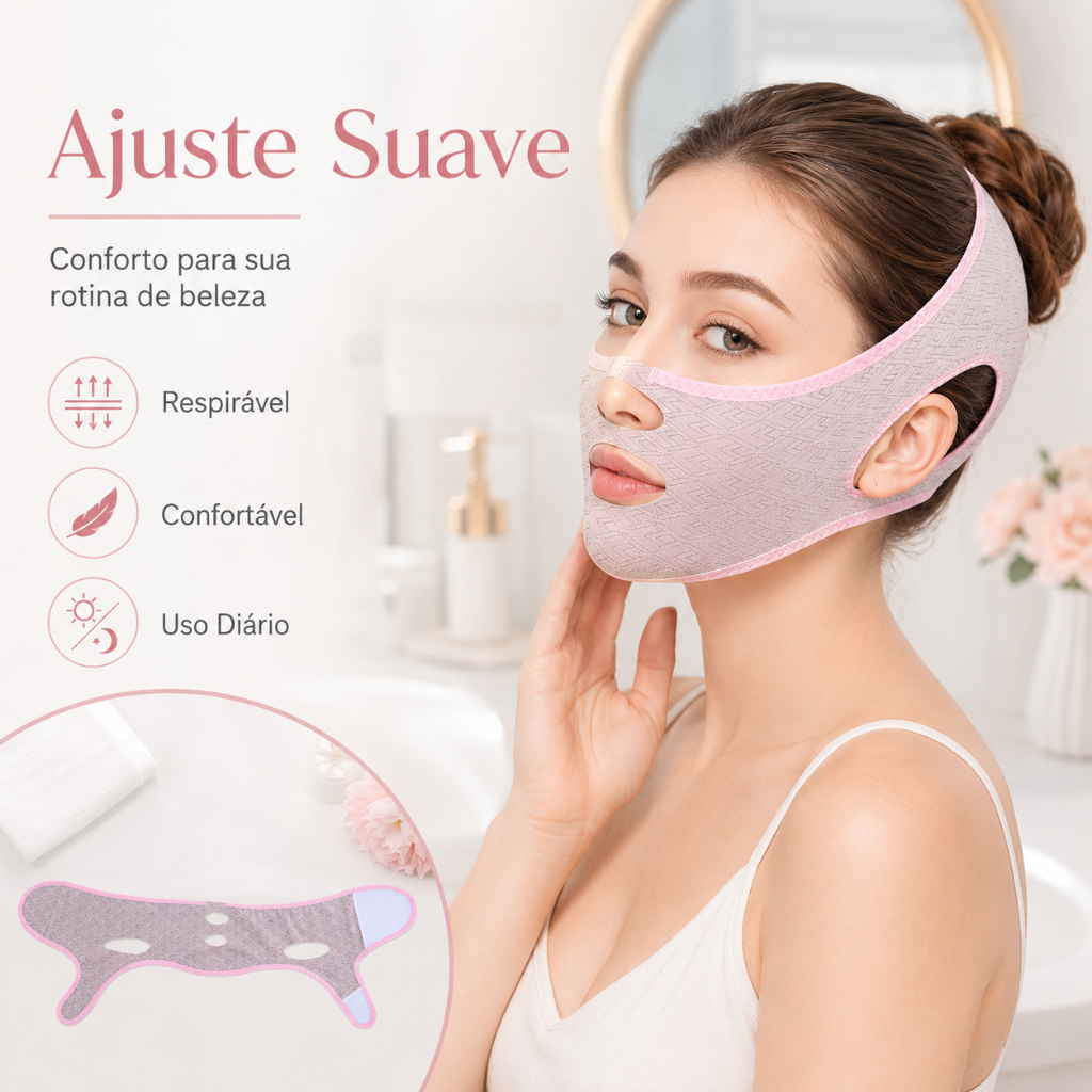 Máscara Modeladora De Contorno Facial-Redução Jowl + Efeito De Elevação Instantânea