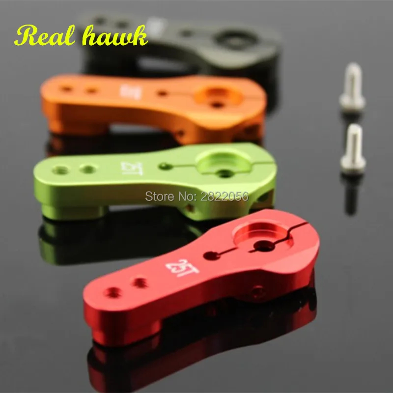 2 Pçs 25T Nove Cores CNC Alumínio servo Braço Único Para Futaba Tipo rc Aeronaves Barco Carro Helicóptero Peças