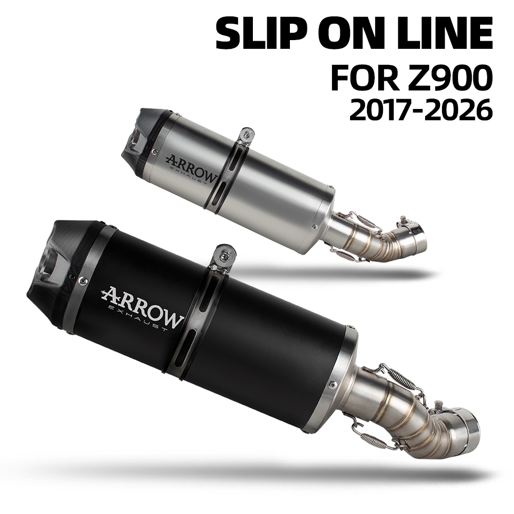 ARROW Sport Tubo De Escape De Motocicleta Deslizante Em Linha Para Kawasaki Ninja900 Z900 2017-2026