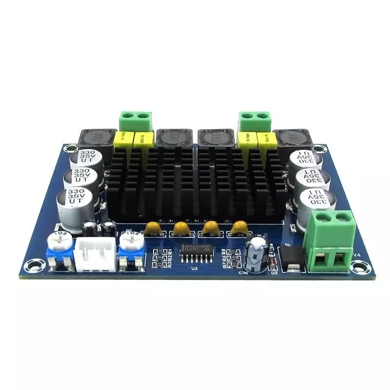 Amplificador 2.0 Modulo 120w + 120w 240w Rms Full Tpa3116 Placa Amplificador 2.0 Modulo 120w + 120w 240w Rms Tpa3116d2