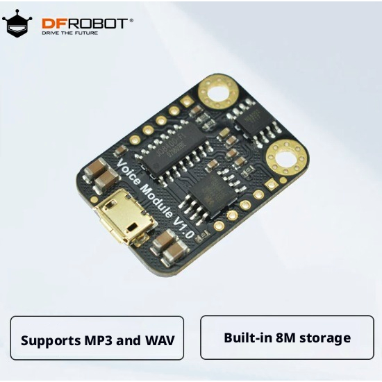 DFRobot Gravity : Uart MP3 O Módulo De Reprodução De Voz Tem Armazenamento Integrado E Suporta MP3 WAV