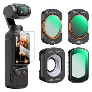 Lente Magnética Grande Angular , Efeito E Conjunto De Filtro ND CPL Compatível Com Filtros DJI Osmo Pocket 3/4 , 4 Pacot