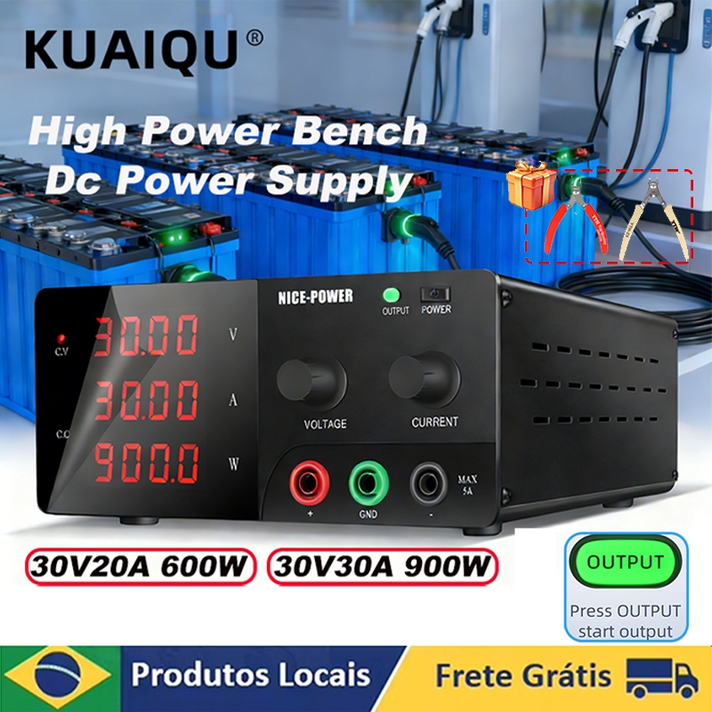 Fonte De Alimentação De Bancada NICE-Power Para Equipamentos De Laboratório , Alta Potência 600W-1200W , 30V 60V 20A 30A