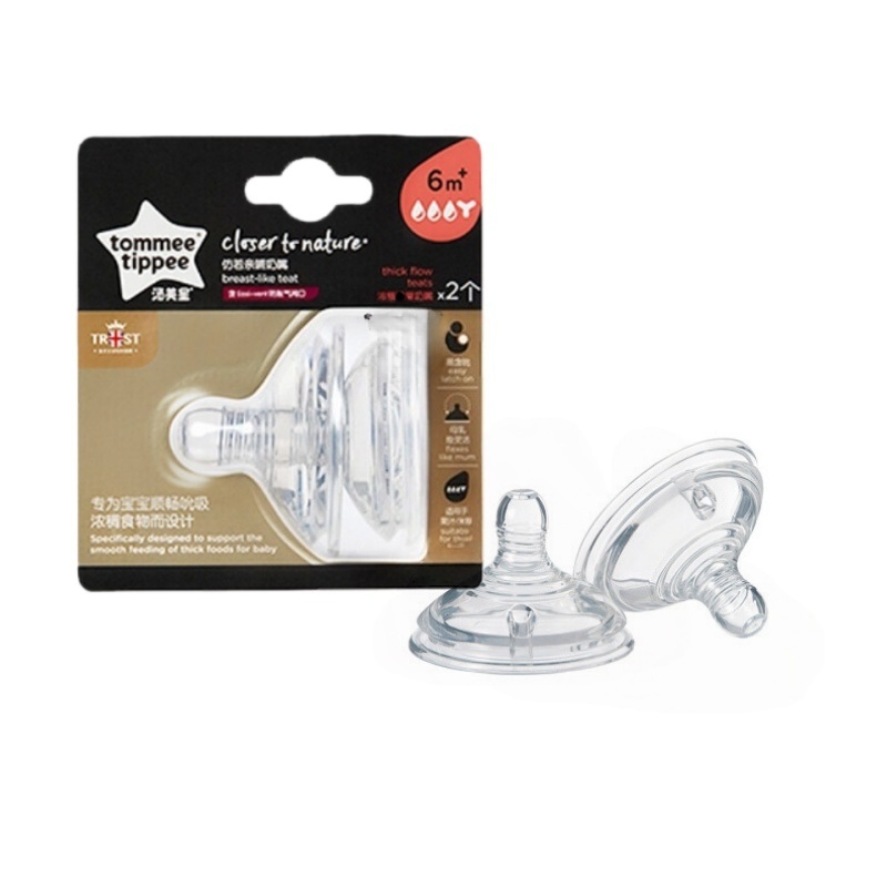 Tommee Tippee Closer to Nature Tetina De Fluxo Grosso Corte Y 6m +