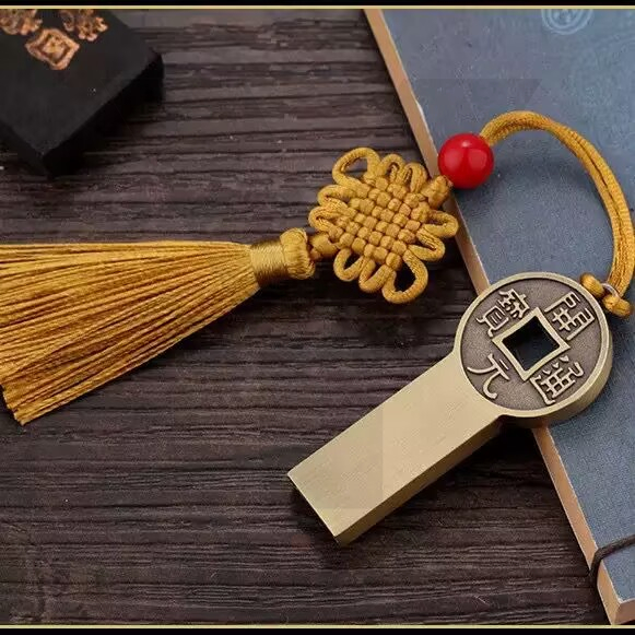 pen drive USB De Alta Velocidade Estilo Moeda De Cobre Dos Desenhos Animados 1GB 2GB 4GB 8GB 16GB 32GB 64GB 128GB 2TB Am