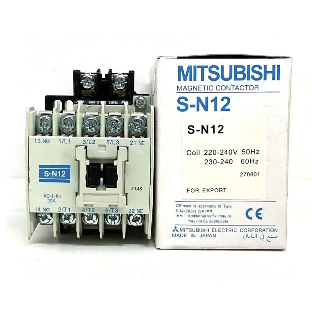 รูปสินค้า คอนแทคเตอร์ Mitsubishi 20A 380V ควบคุมวงจรไฟฟ้าได้หลากหลาย