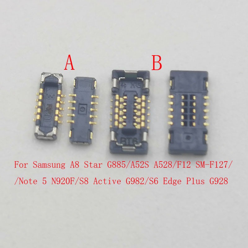 10-30Pcs Plug Conector FPC De Impressão Digital Para Samsung Note 5 S8 Active A52S F12 A8 Star S6 Edge Plus Botão Home A