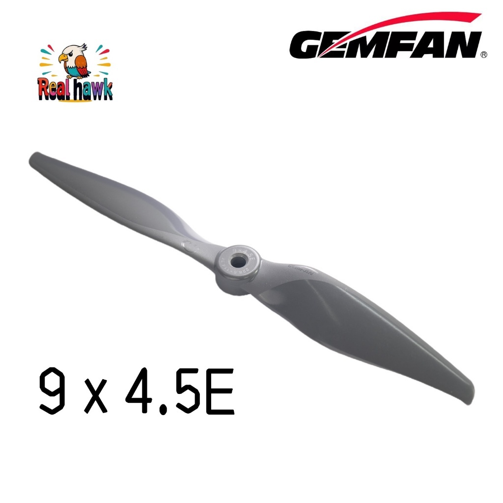 Hélice GEMFAN Vortex 9x4.5 Nylon Vidro 1 Peças - Alto Desempenho Upgrade para Asa Fixa RC Mais Leve e Silencioso que APC