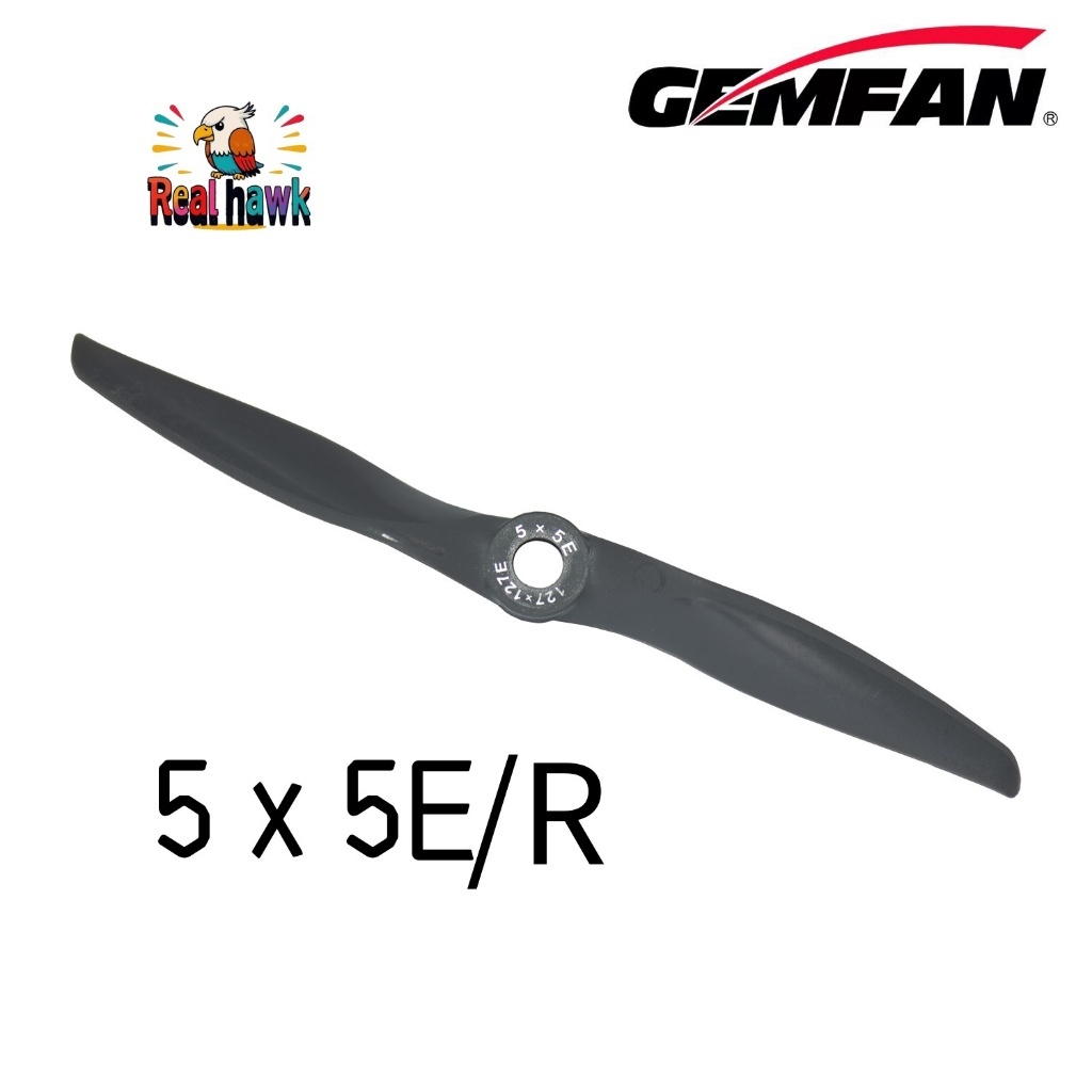 Hélice GEMFAN VORTEX 5x5 Nylon Fibra de Vidro - 4 Peças CW/CCW Alto Desempenho para ASA FIXA RC Mais Eficiente que APC