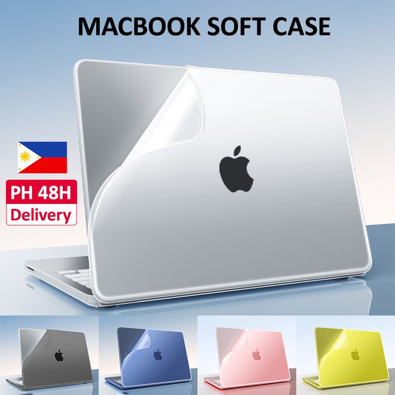 Capa Flexível TPU Compatível Para Macbook Neo A3404 Air M5 M4 M3 M2 Pro 14 A2442 A2337 A238 2020 A2179 A1932 Touch ID