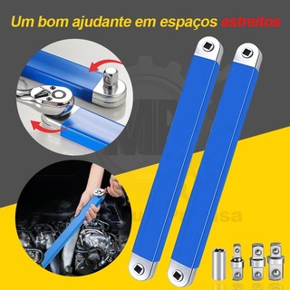 Chave de Extensão de Catraca Multifuncional | Com 4 Adaptadores para Locais de Difícil Acesso