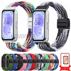 Pulseira De Nylon Com Fivela Magnética , Acessórios Para Huawei Band 11 10 9 8 / Huawei Band 11 Pro