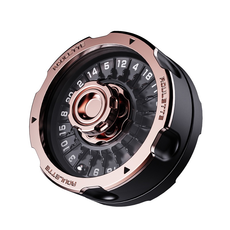 Número De Roleta Bead Metal Fidget Spinner Liga De Zinco Lucky Turntable Hand EDC Stress Relief Anti-Ansiedade Foco Brin