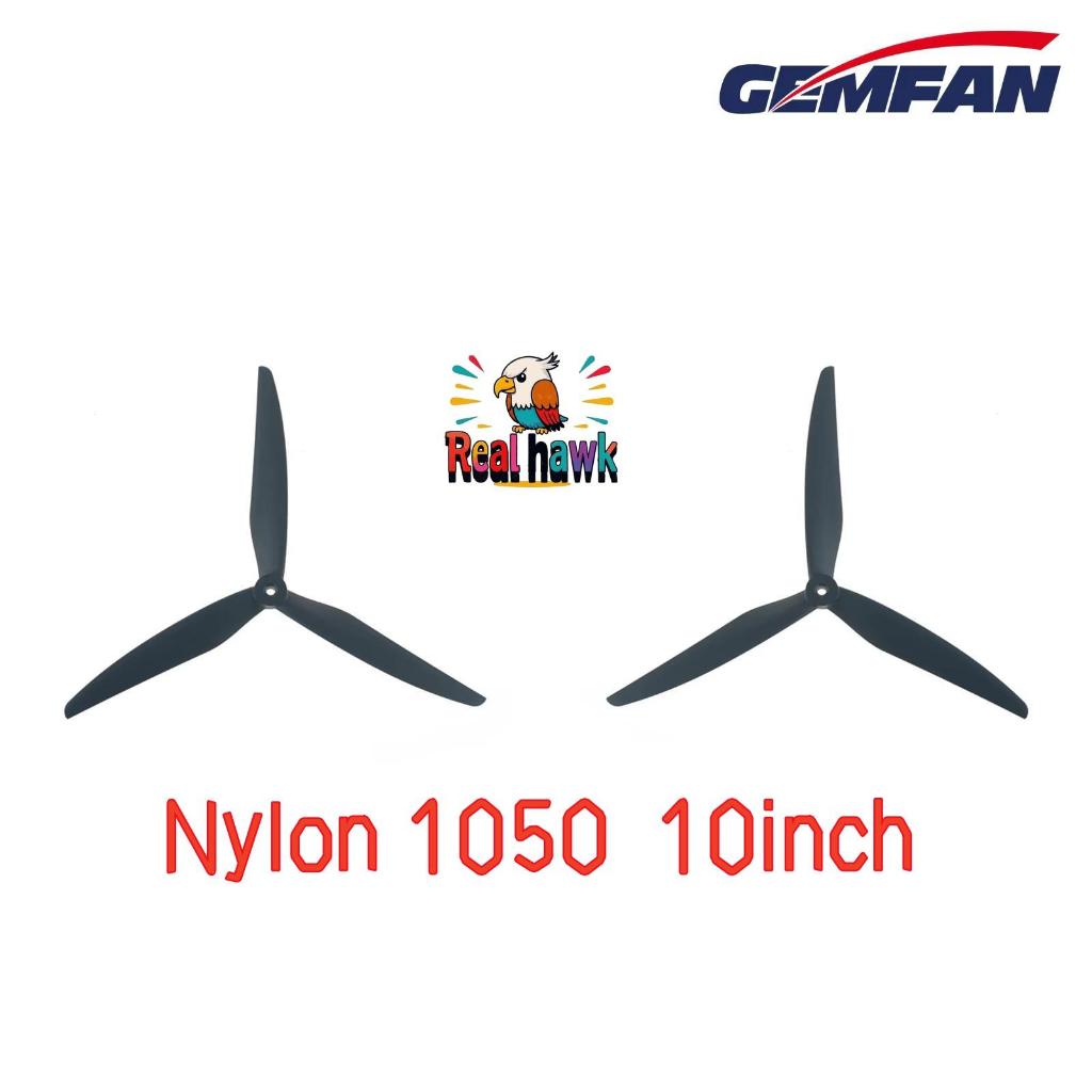 Hélice Gemfan 1050 10x5x3 3 Pás Nylon Fibra de Vidro CW/CCW para Cinelifter Macro Quad LR8 FPV X Class