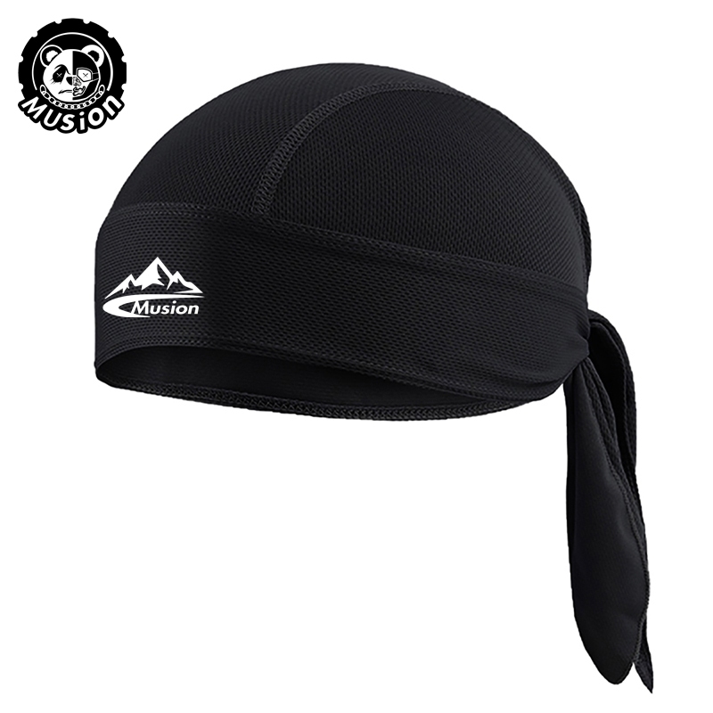 Musion Malha Respirável Durag Crânio Boné Para Homens Suor Absorvente Capacete Capa De Cabeça Interna Ciclismo Pirata Ba