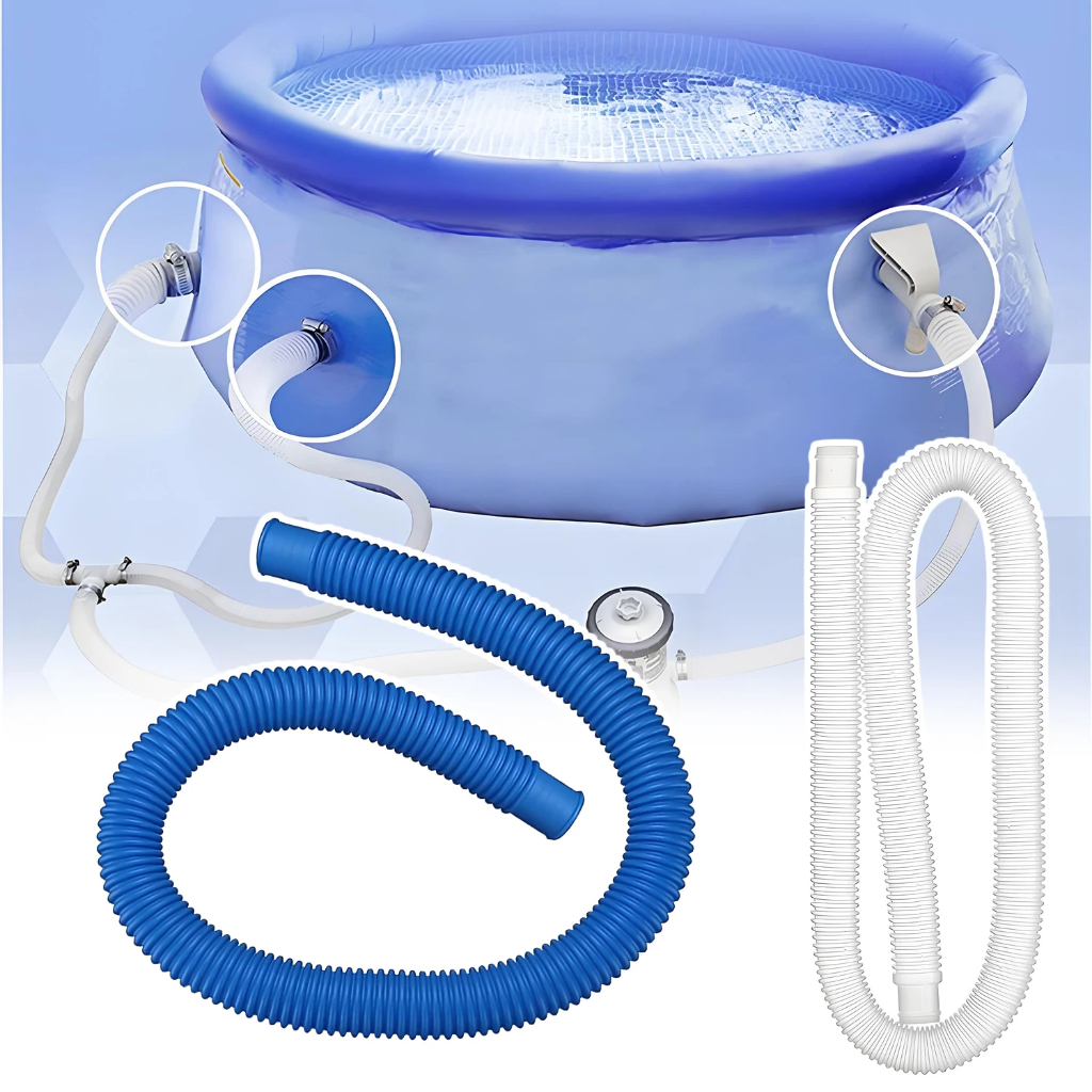 Piscina 1.5m Tubo De Drenagem Bomba Filtragem Mangueira Substituição Apto Para 300/330/530/1000 Galões