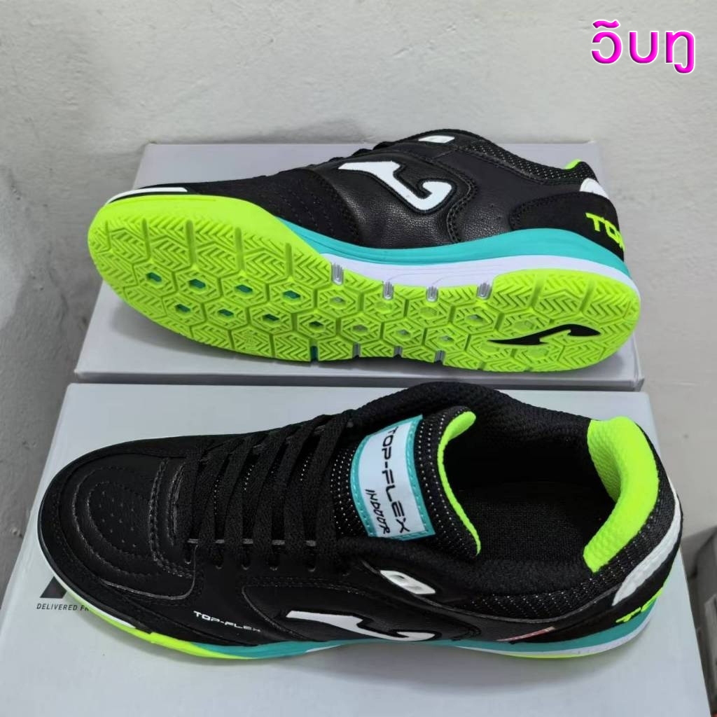 Sapatos De Futsal Masculinos Top Flex Rebound E Reativo IC Chuteiras De Futebol De Salão Branco Preto